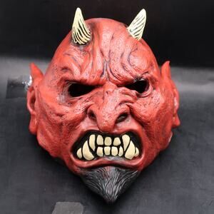 Don Post Studios Red Devil Adult Halloween Mask Latex Rubber 2000 Spooky Horror